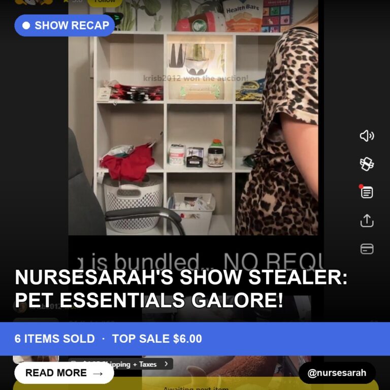 NurseSaraH's Show Stealer: Pet Essentials Galore!