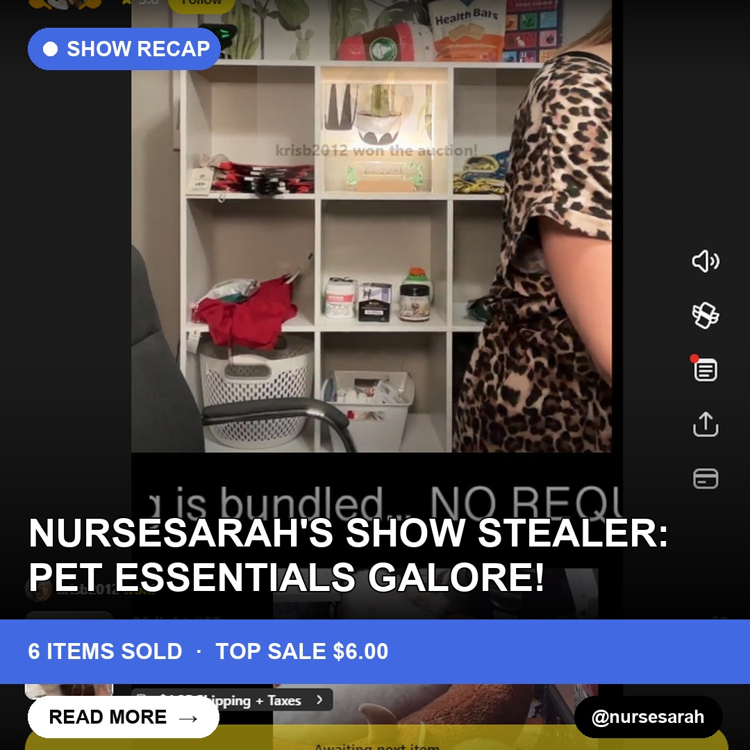 NurseSaraH's Show Stealer: Pet Essentials Galore!