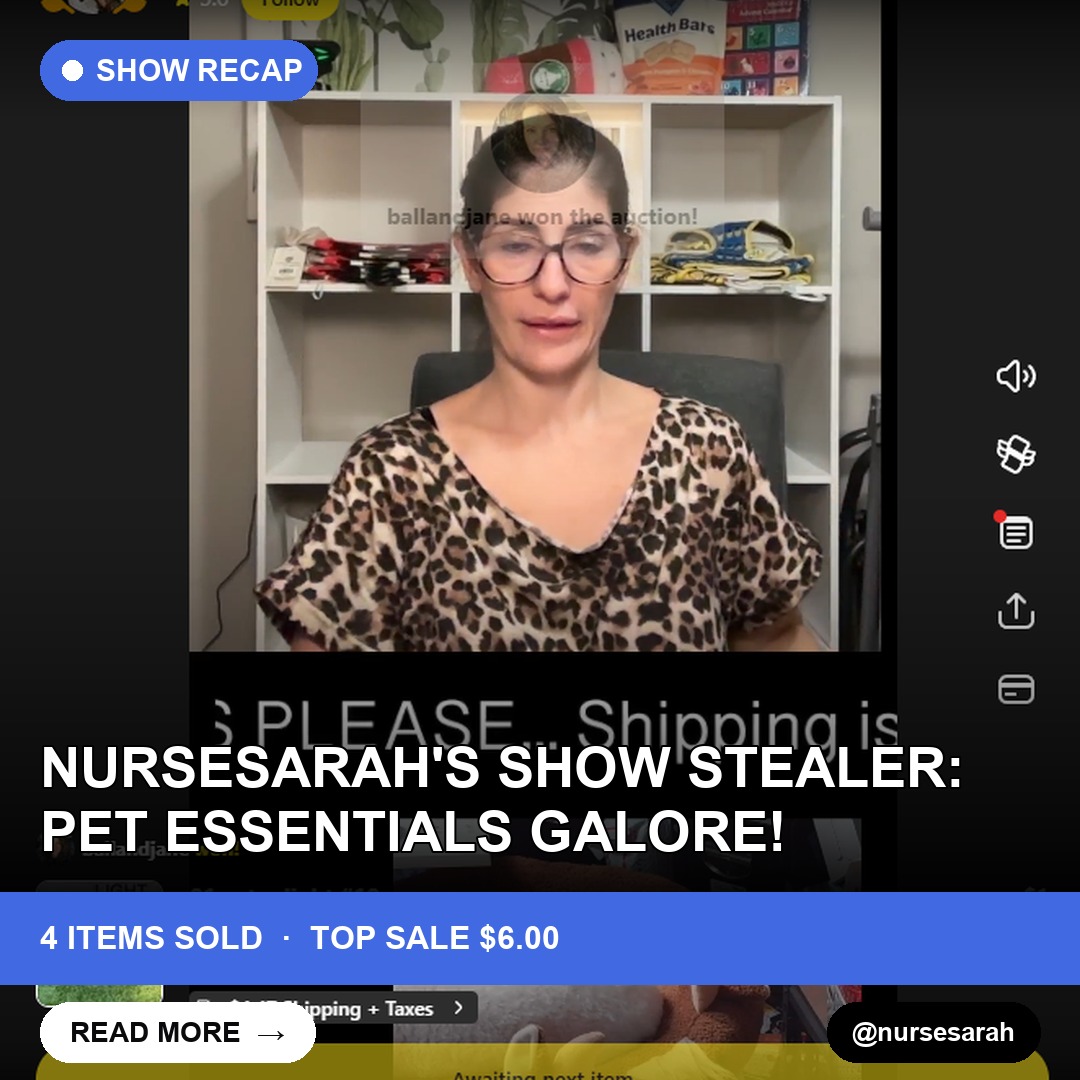 NurseSaraH's Show Stealer: Pet Essentials Galore!