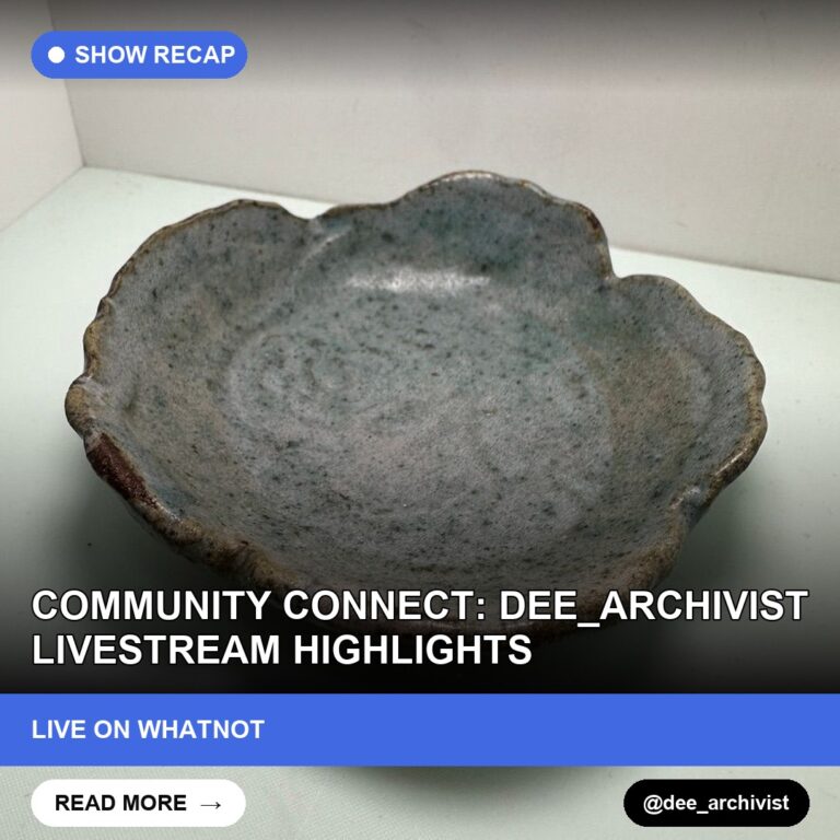 Community Connect: dee_archivist Livestream Highlights