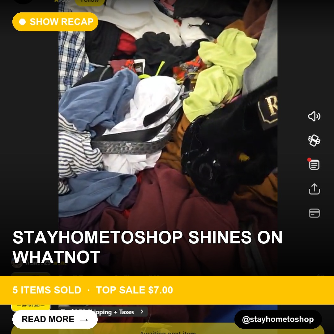 StayHomeToShop Shines on Whatnot