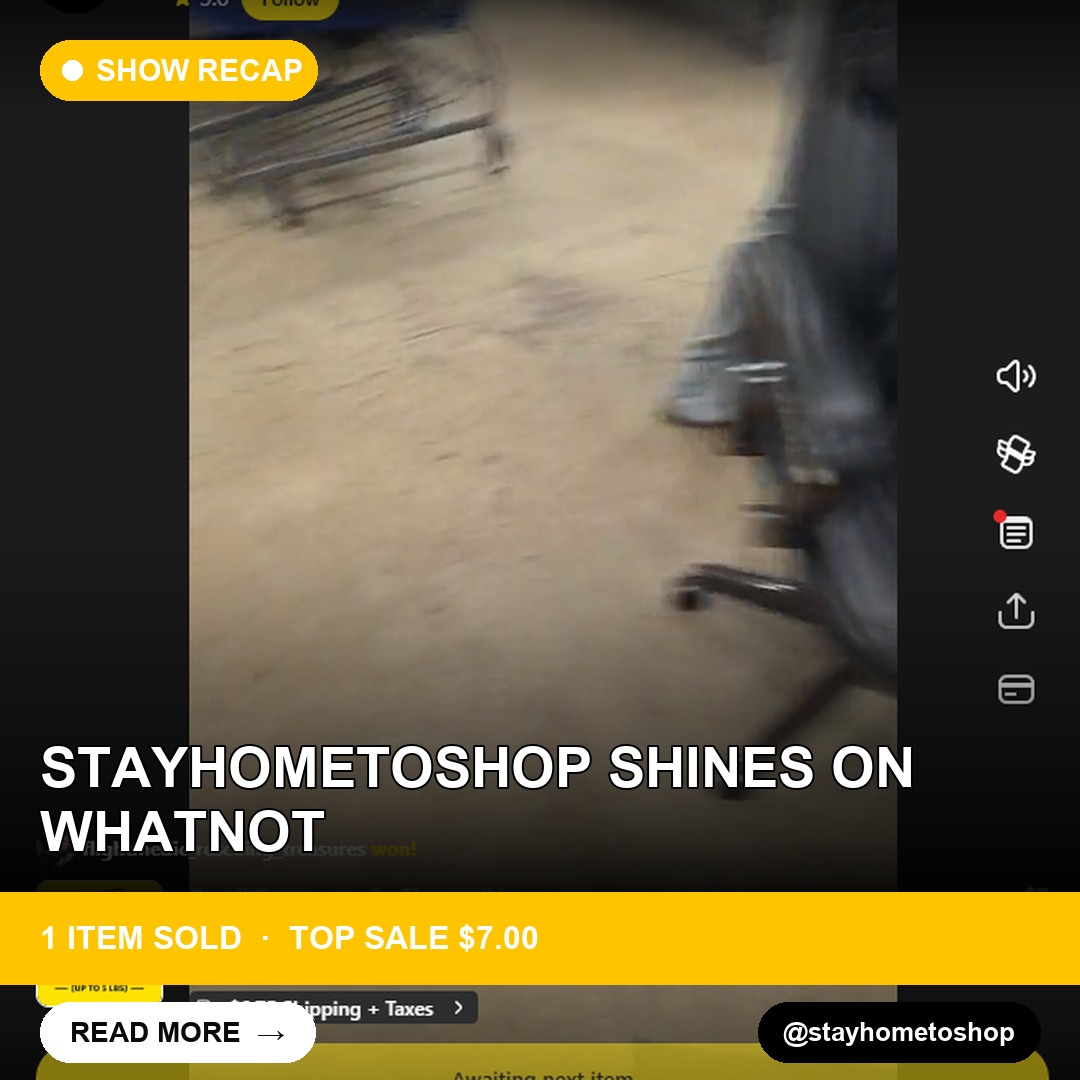 StayHomeToShop Shines on Whatnot