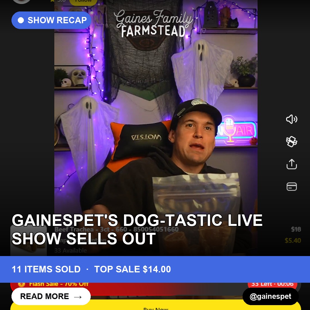 Gainespet's Dog-Tastic Live Show Sells Out