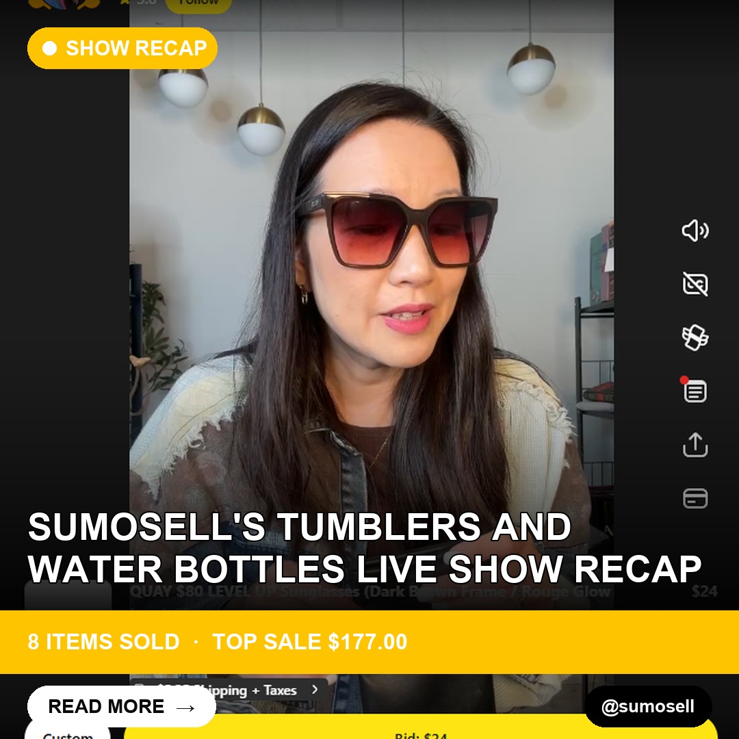 SumoSell's Tumblers and Water Bottles Live Show Recap