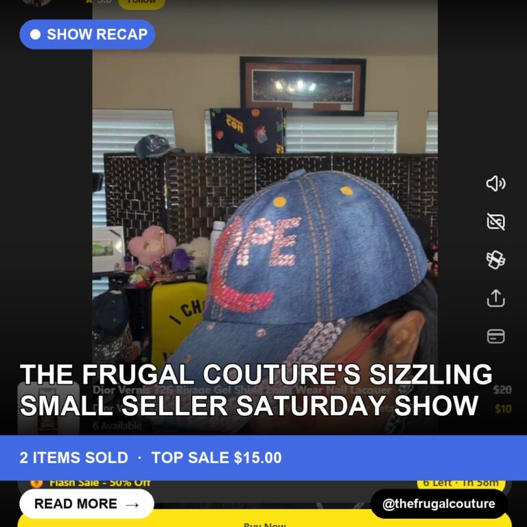The Frugal Couture's Sizzling Small Seller Saturday Show