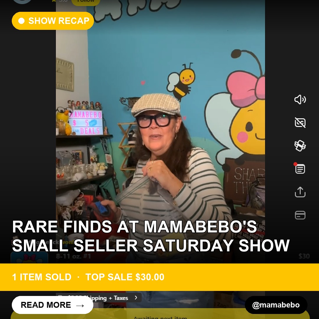Rare Finds at Mamabebo's Small Seller Saturday Show