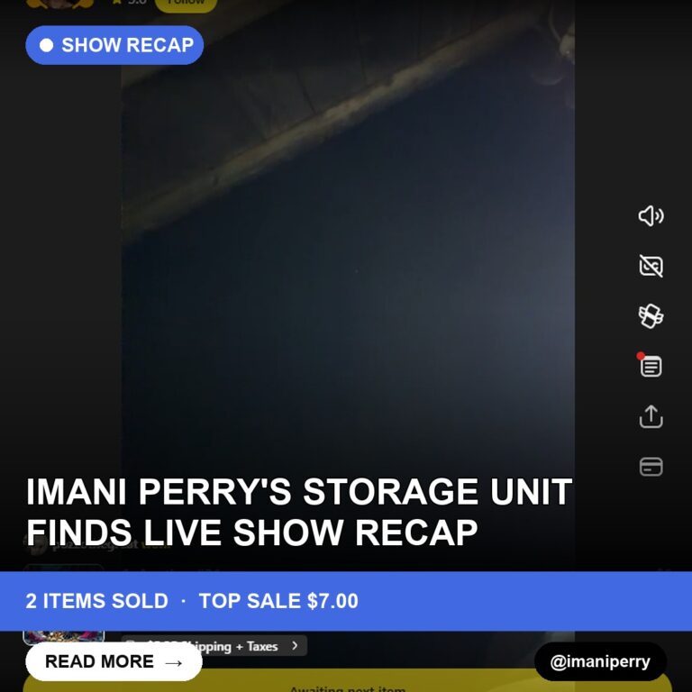 Imani Perry's Storage Unit Finds Live Show Recap