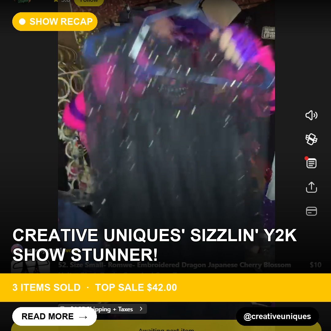 Creative Uniques' Sizzlin' Y2K Show Stunner!