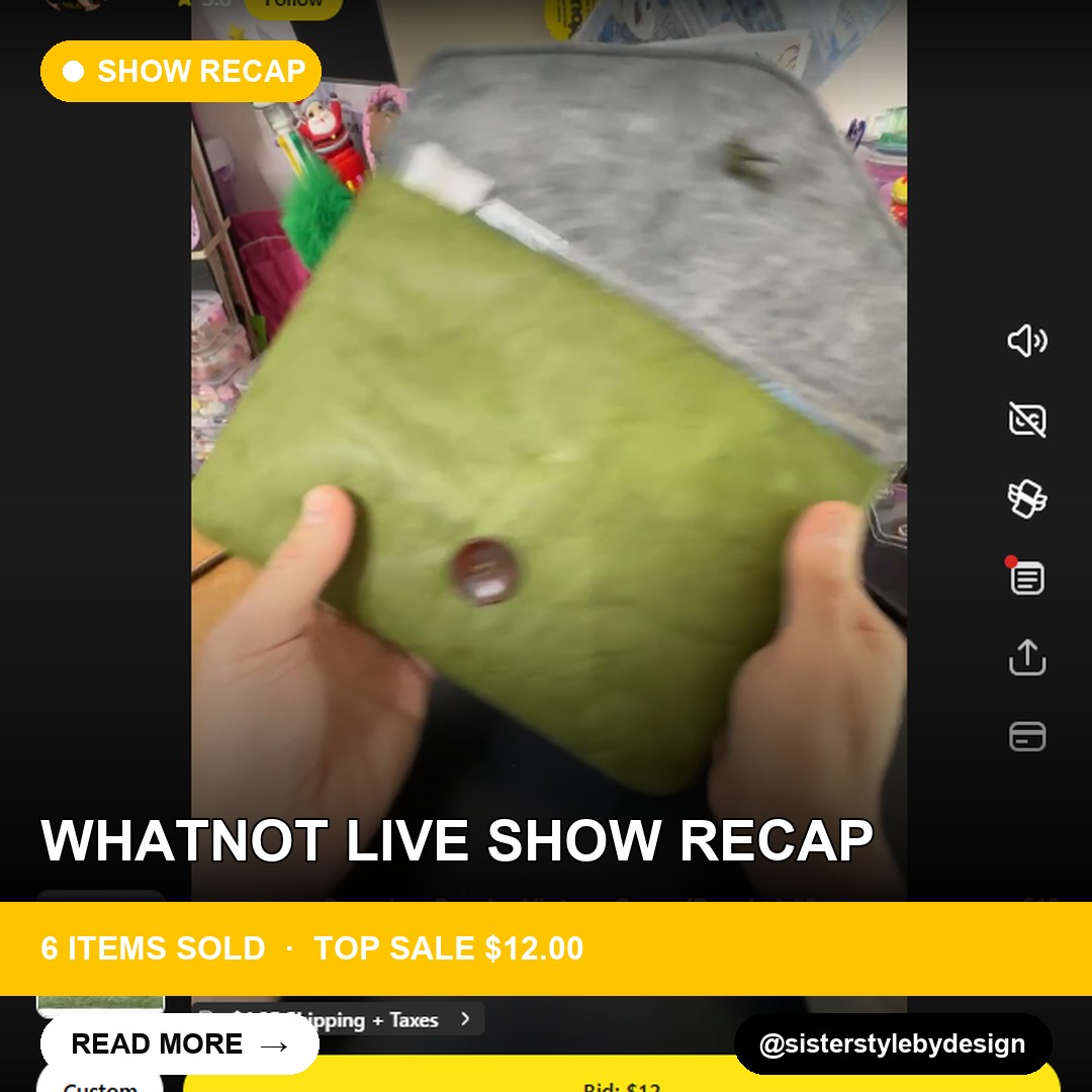 Whatnot Live Show Recap