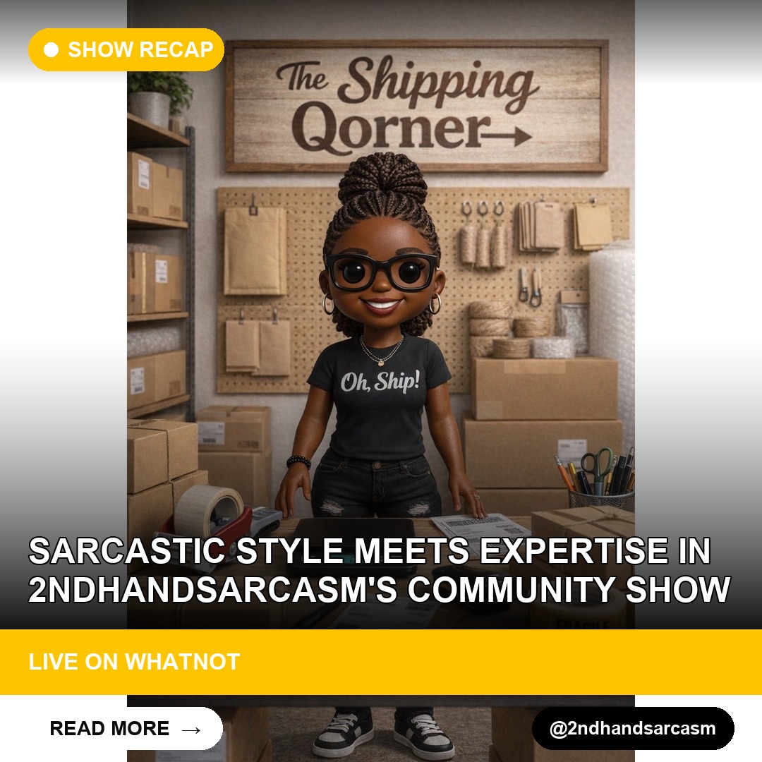 Sarcastic Style Meets Expertise in 2ndhandsarcasm's Community Show