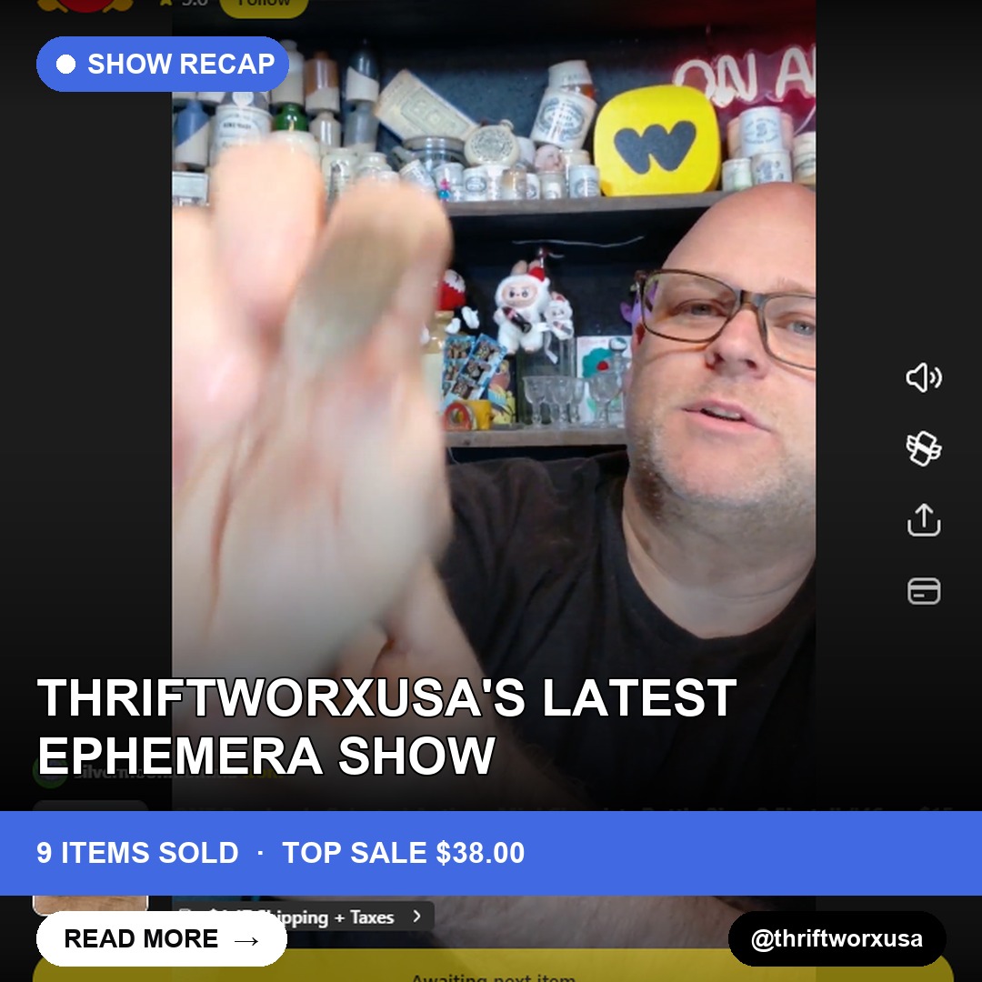 Thriftworxusa's Latest Ephemera Show