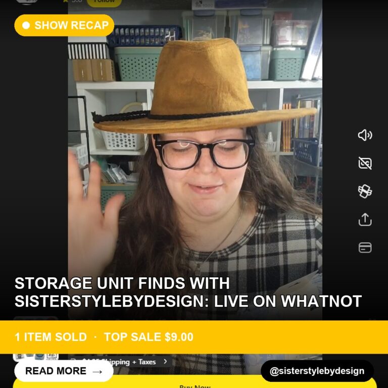 Storage Unit Finds with Sisterstylebydesign: Live on Whatnot