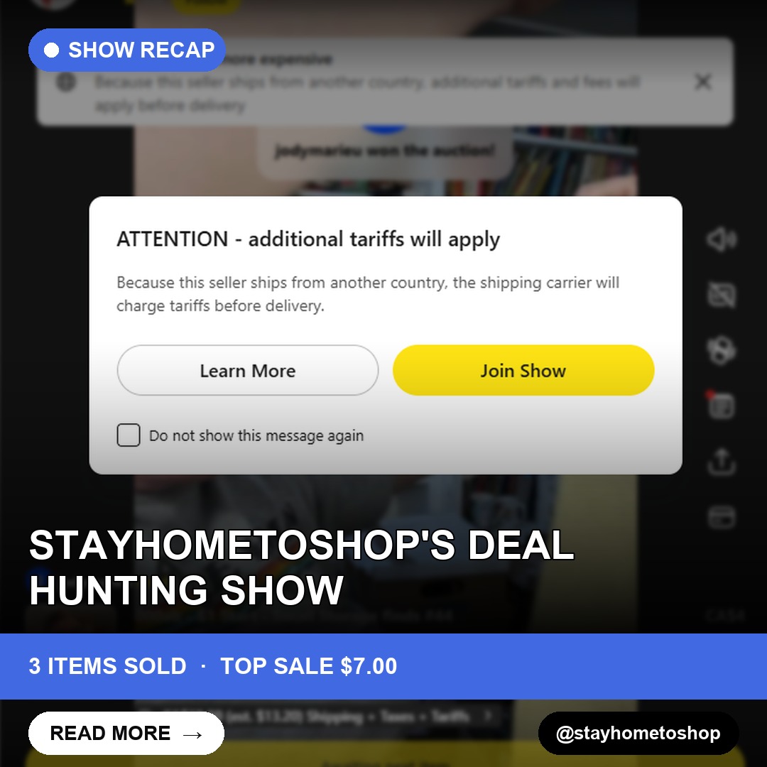 StayHomeToShop's Deal Hunting Show