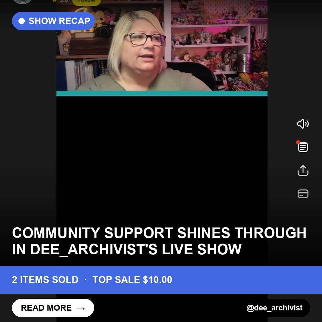 Community Support Shines Through in dee_archivist's Live Show