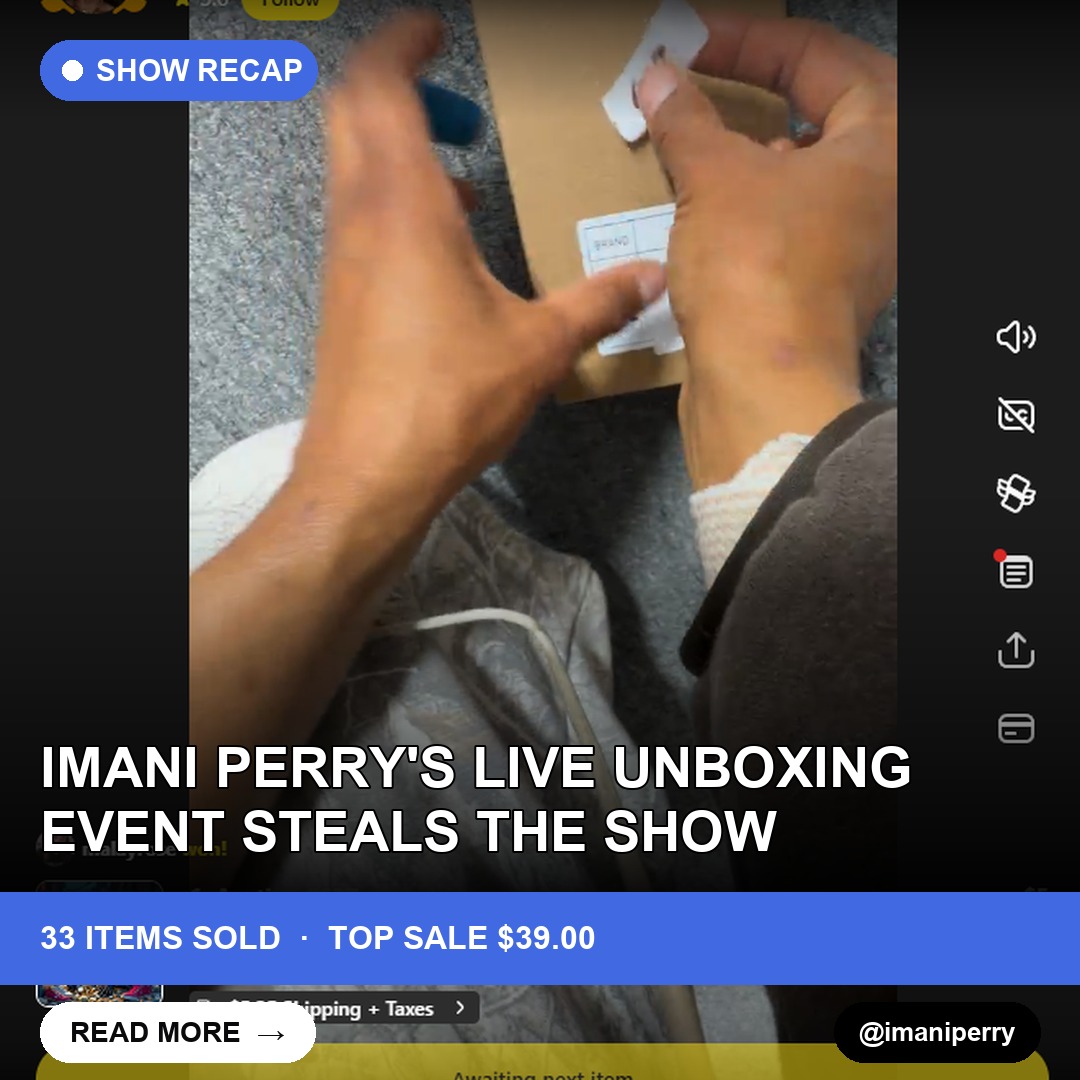 Imani Perry's Live Unboxing Event Steals the Show
