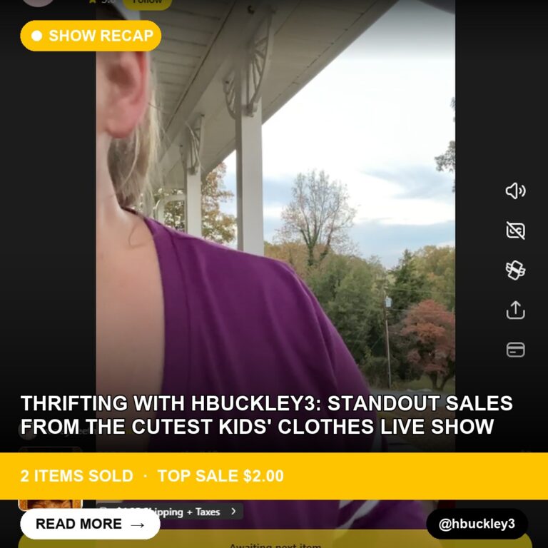 Thrifting with Hbuckley3: Standout Sales from the Cutest Kids' Clothes Live Show