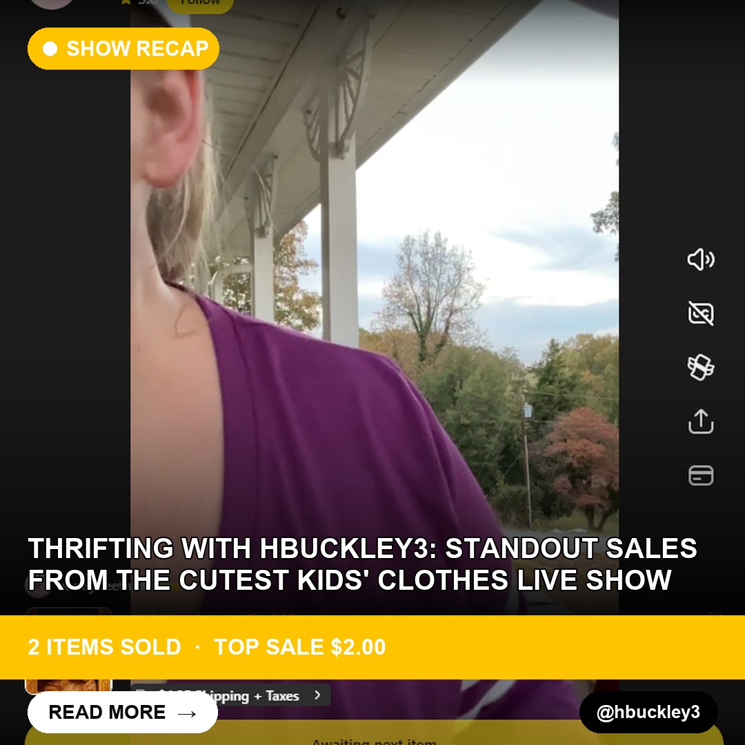 Thrifting with Hbuckley3: Standout Sales from the Cutest Kids' Clothes Live Show