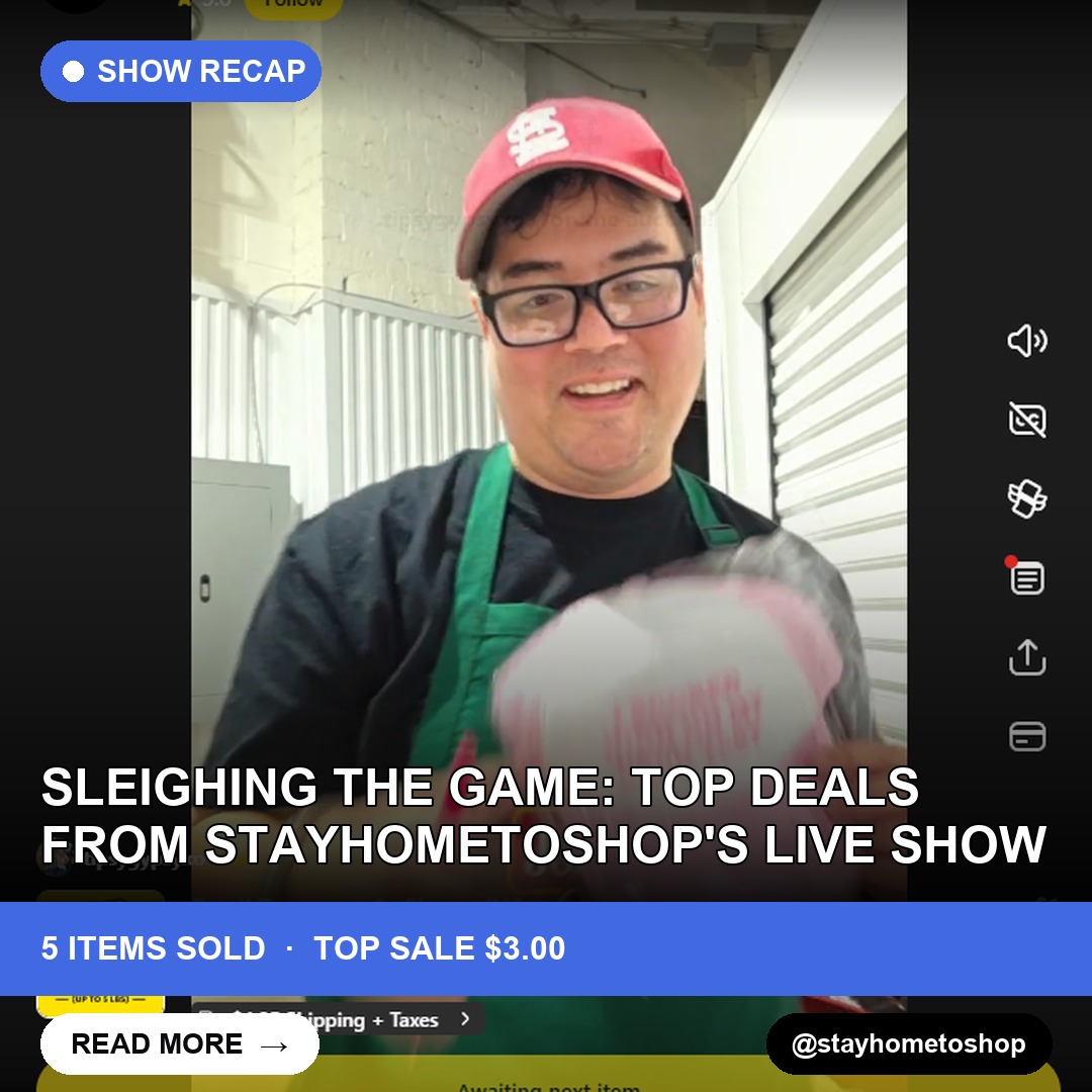 Sleighing the Game: Top Deals from StayHomeToShop's Live Show