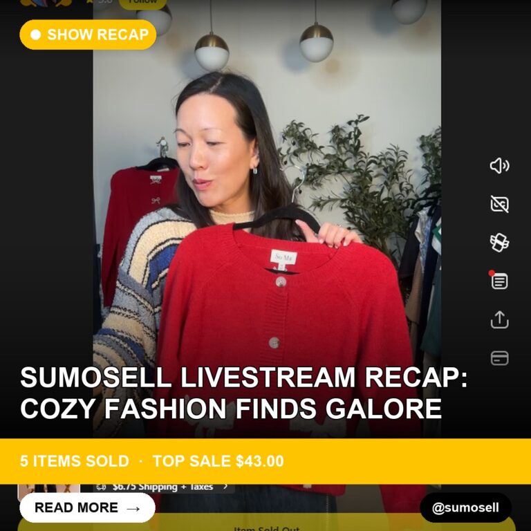 Sumosell Livestream Recap: Cozy Fashion Finds Galore