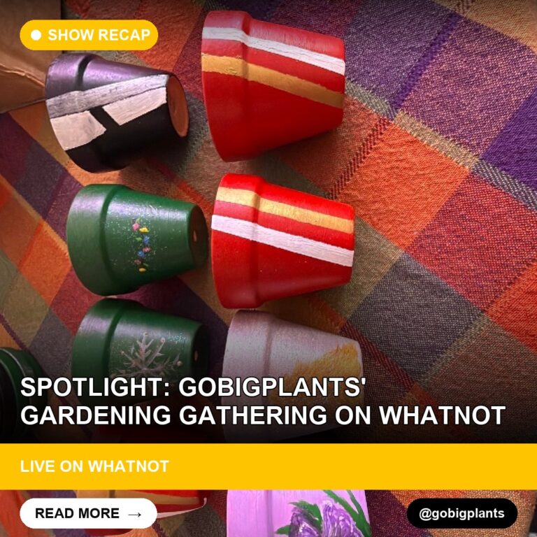 Spotlight: gobigplants' Gardening Gathering on Whatnot