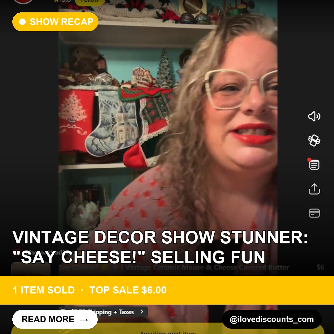 Vintage Decor Show Stunner: "Say Cheese!" Selling Fun