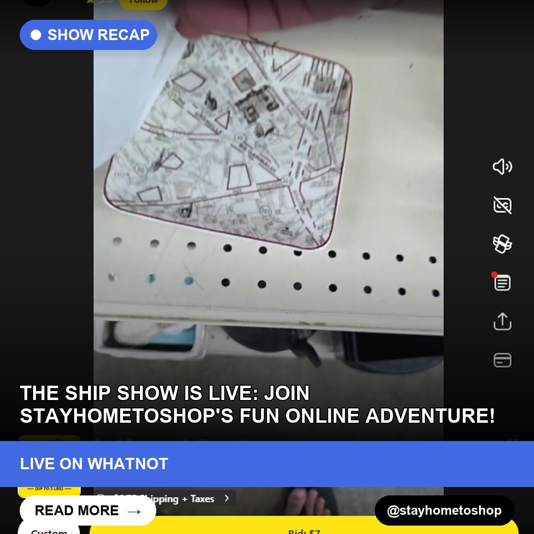 The Ship Show is Live: Join stayhometoshop's Fun Online Adventure!