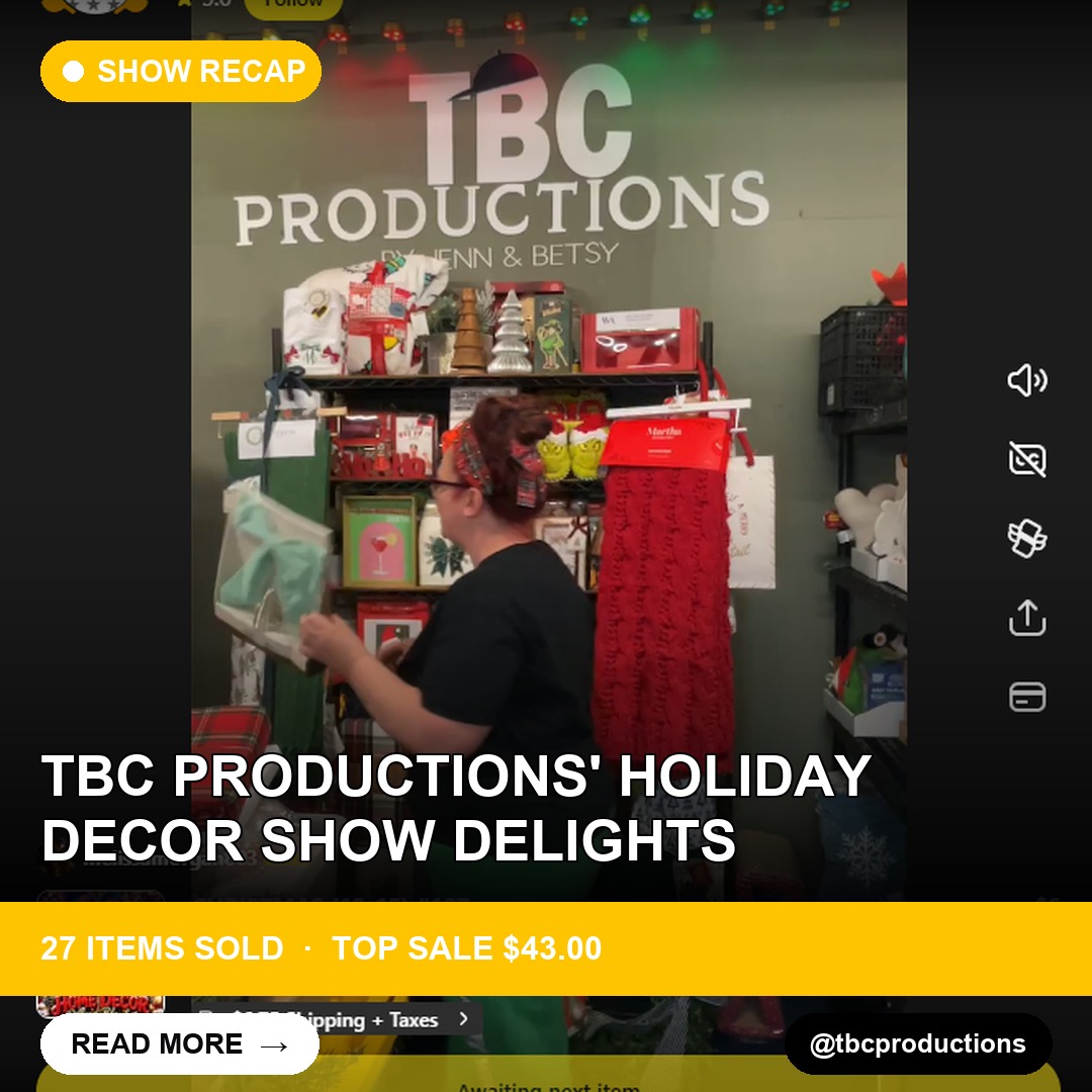 TBC Productions' Holiday Decor Show Delights