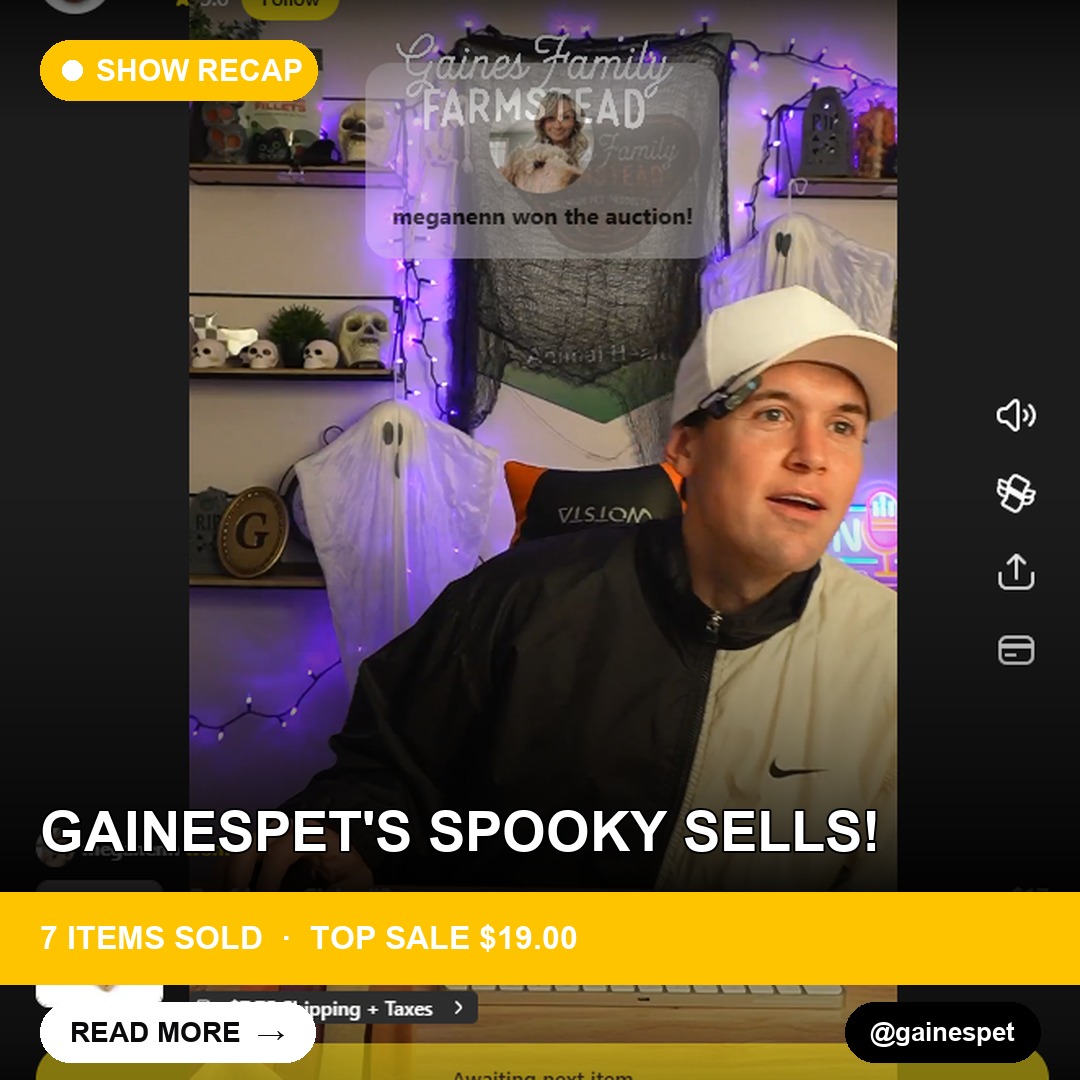 Gainespet's Spooky Sells!
