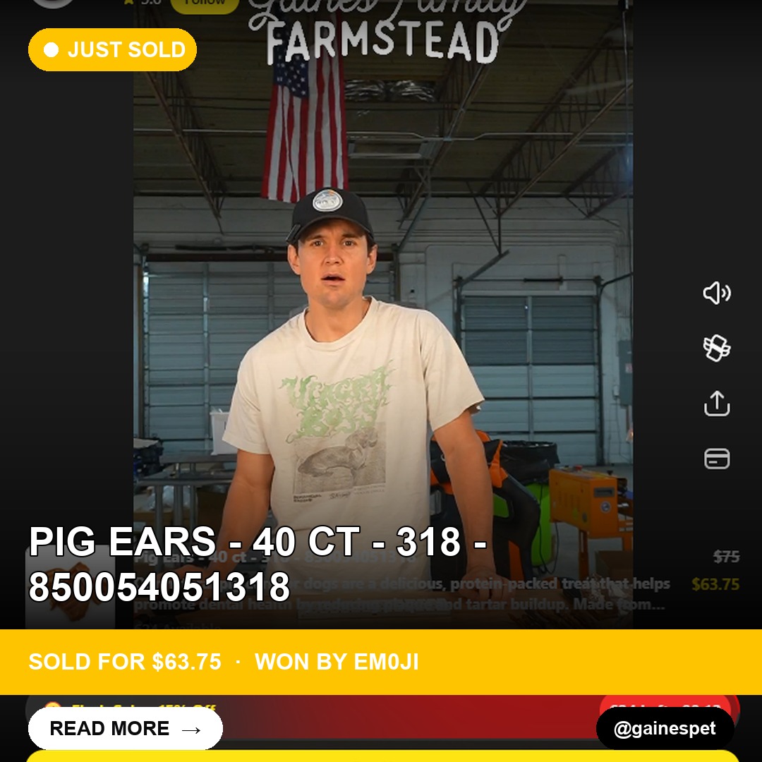 Whatnot What's the Deal: Gourmet Pig Ears Sell for 63.75 USD