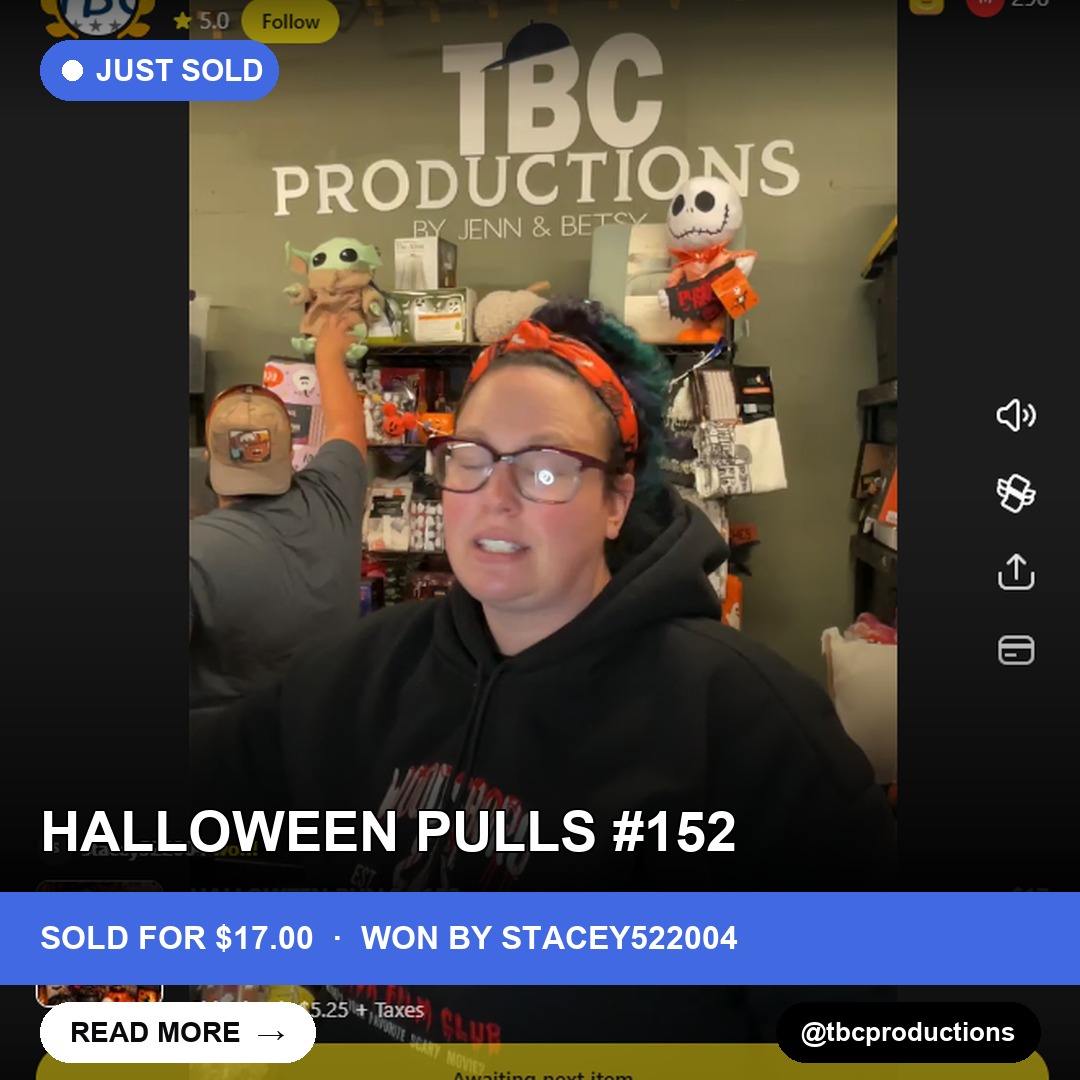 Halloween Cheer on Whatnot: 12 Bidders for the Right Price