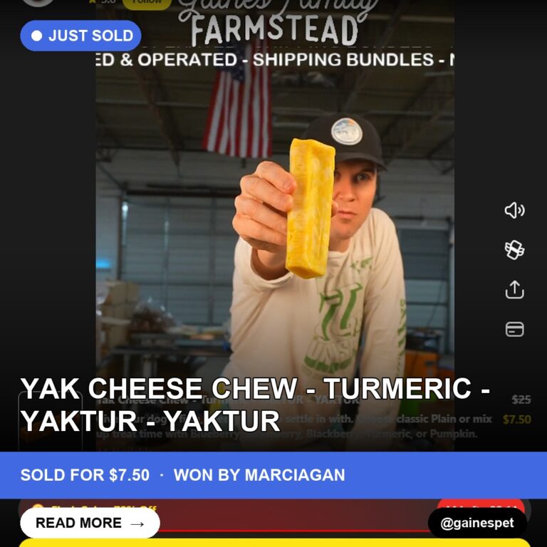 Yak Cheese Chew - Turmeric - YAKTUR - YAKTUR