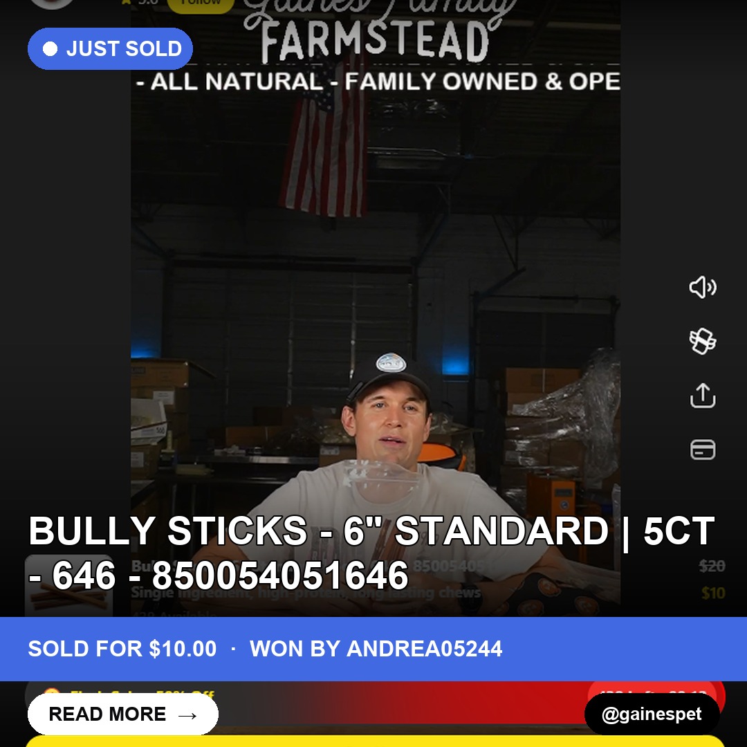 Bully Sticks Deal Snaps Up Quick