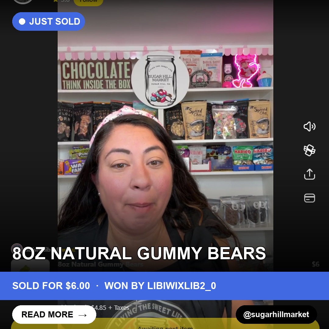 A Sweet Beginning to the Night: Natural Gummy Bears Sell for $6