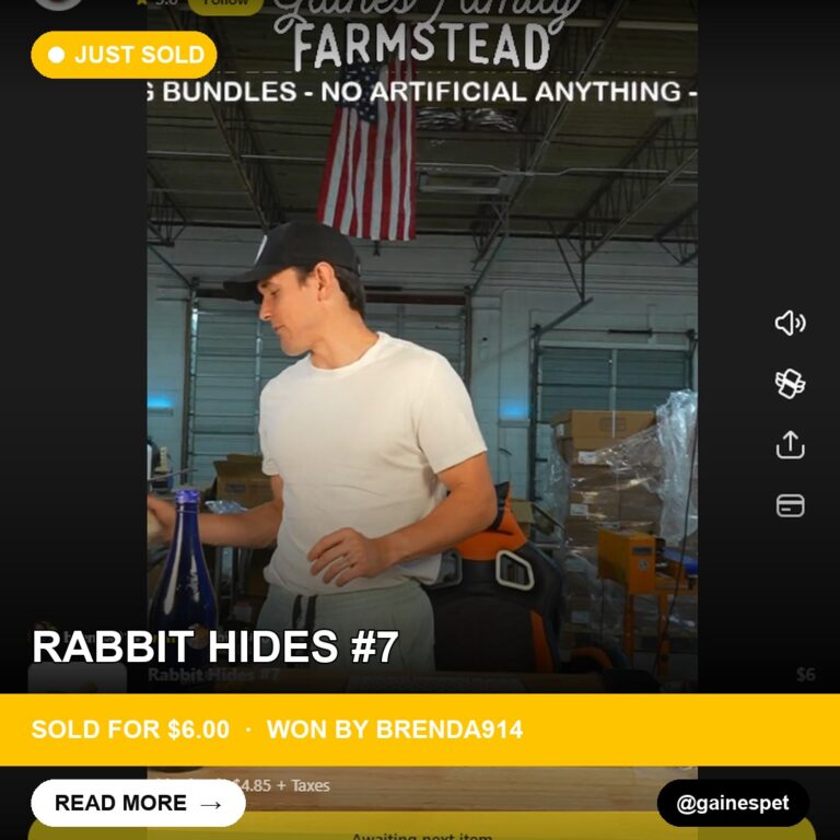 Rabbit Hides Galore: Brenda514 Snags a Bargain