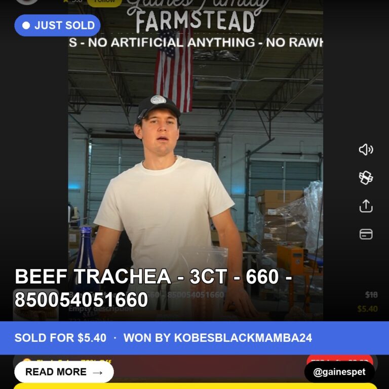 Deal Alert: Beef Trachea for $5.40!