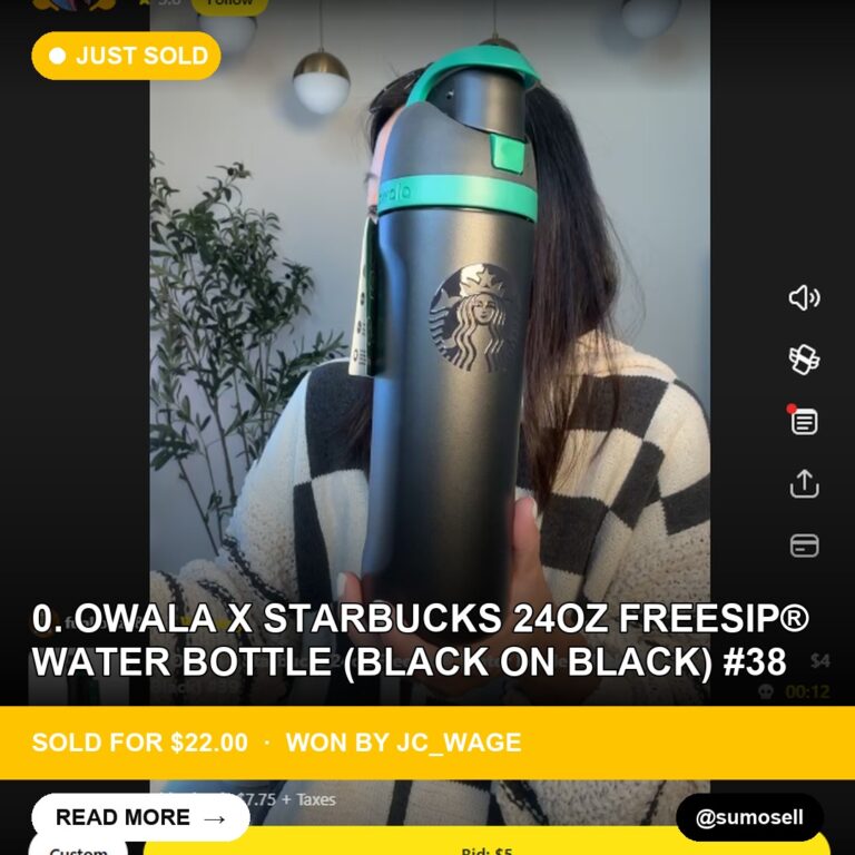 Starbucks x Owala Water Bottle Sells for $22 on Whatnot