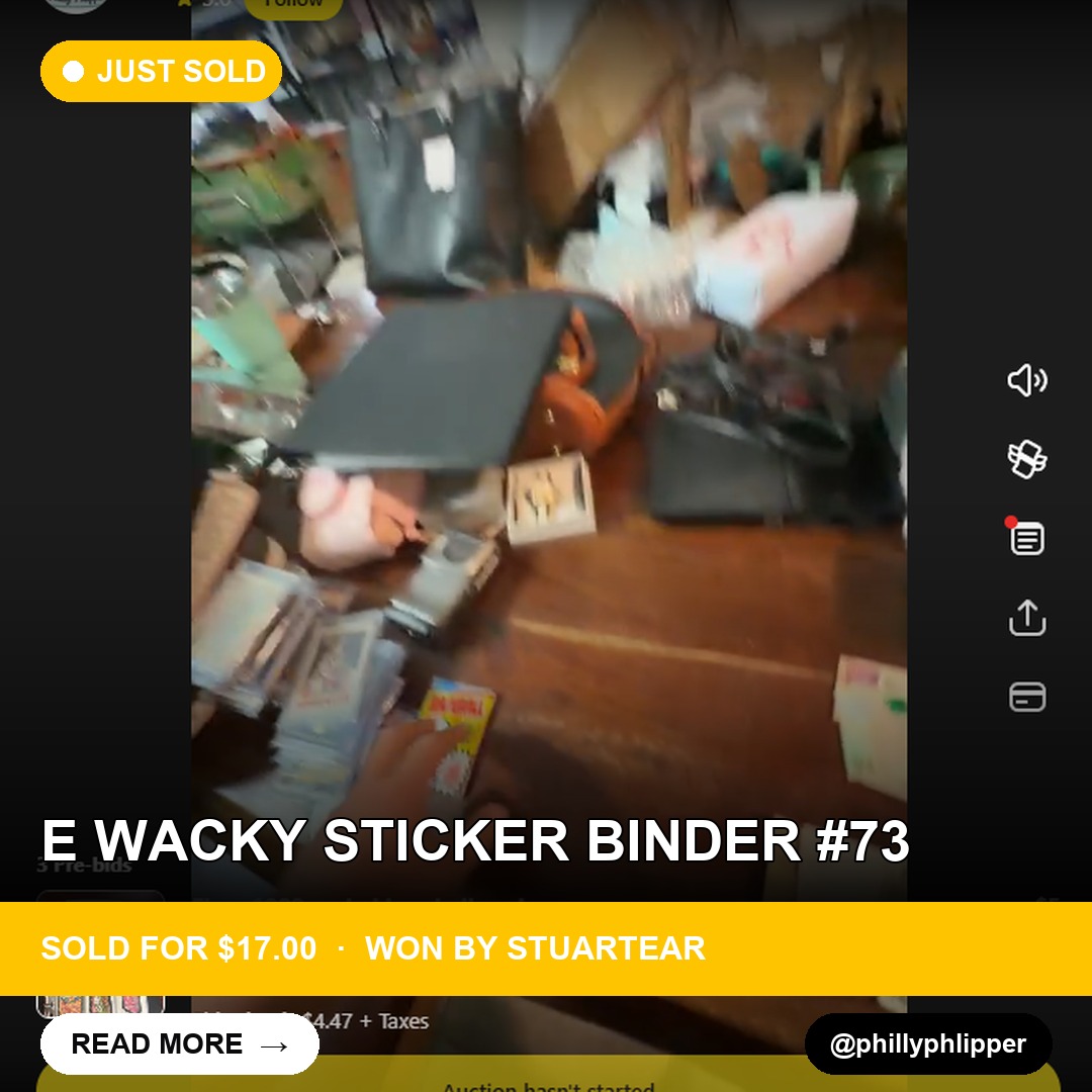 Wacky Sticker Binder Snag: Joe Hollywood Follower Scores the Deal