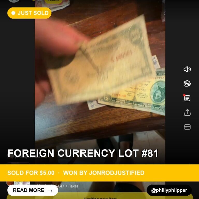 Whatnot Winner: phillyphlipper's $5 Foreign Currency Lot