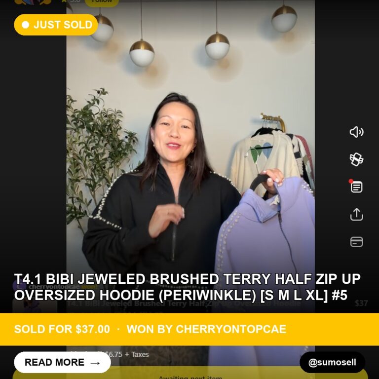 Whatnot Find of the Day: Oversized Periwinkle Hoodie Catches Bidder's Eye