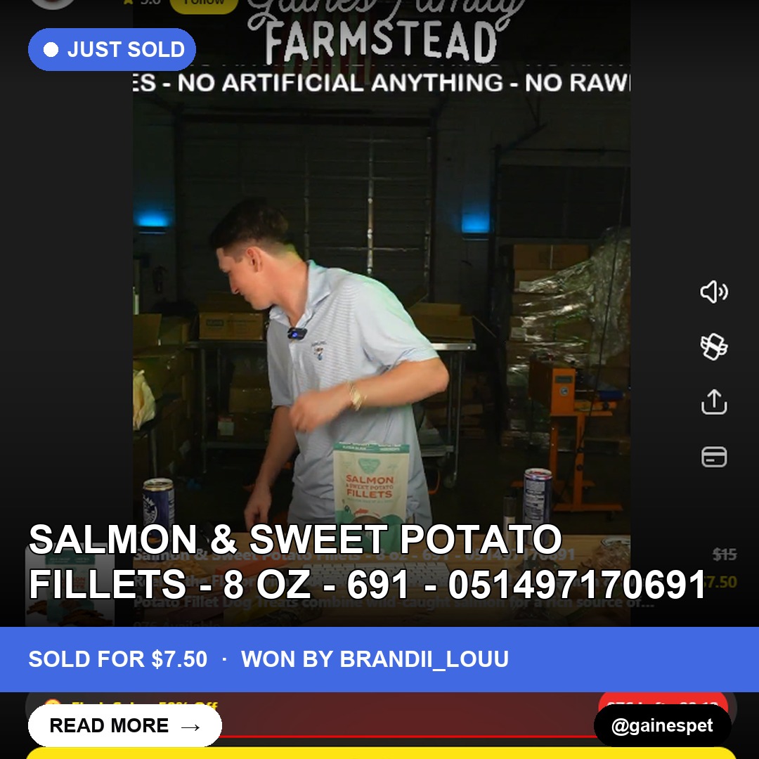 Salmon & Sweet Potato Fillets - 8 oz - 691 - 051497170691