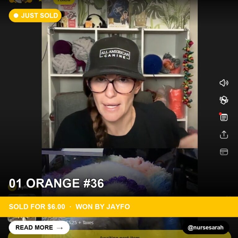 Whatnot Find: Unique Dye Lot of Orange Yarn Sells for $6