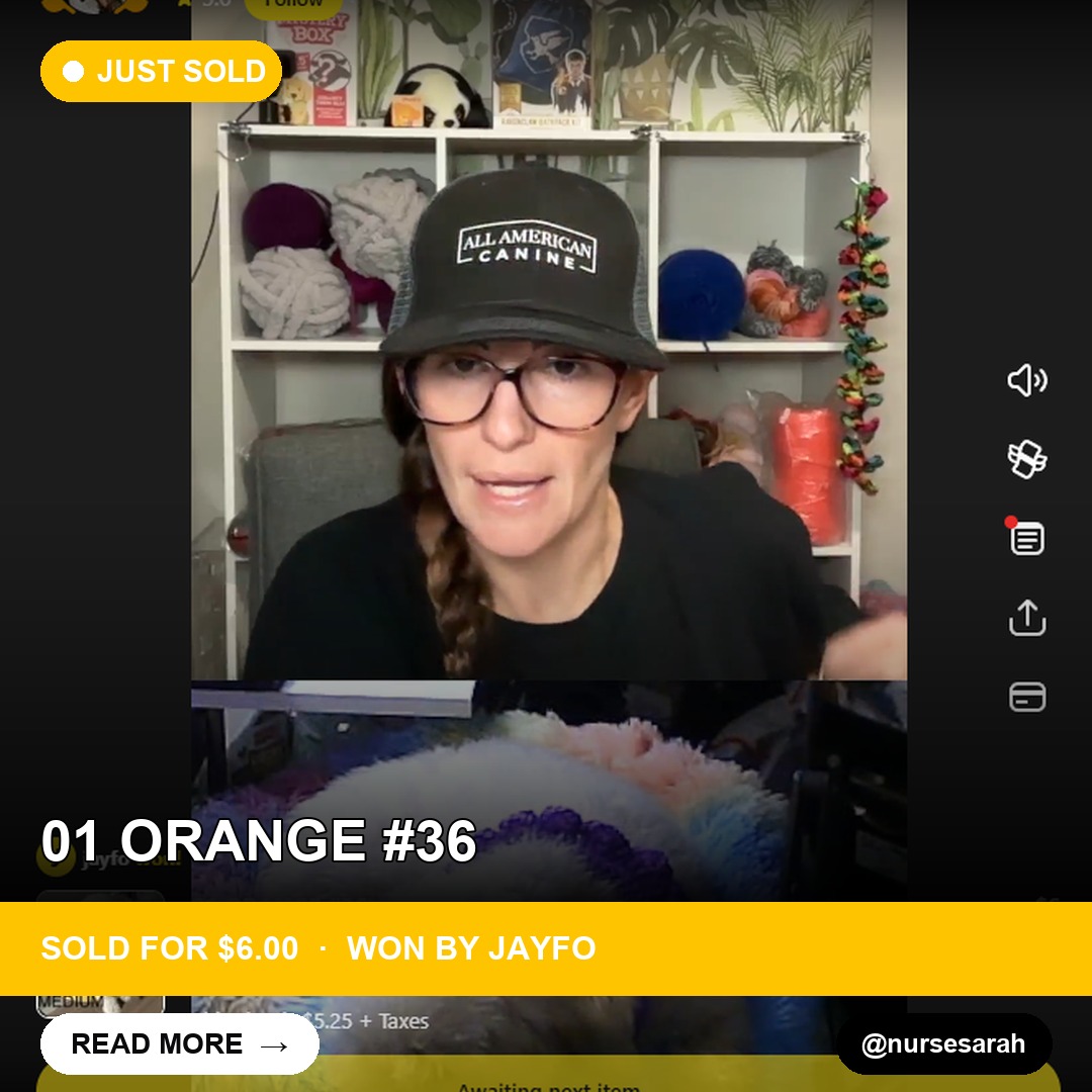 Whatnot Find: Unique Dye Lot of Orange Yarn Sells for $6