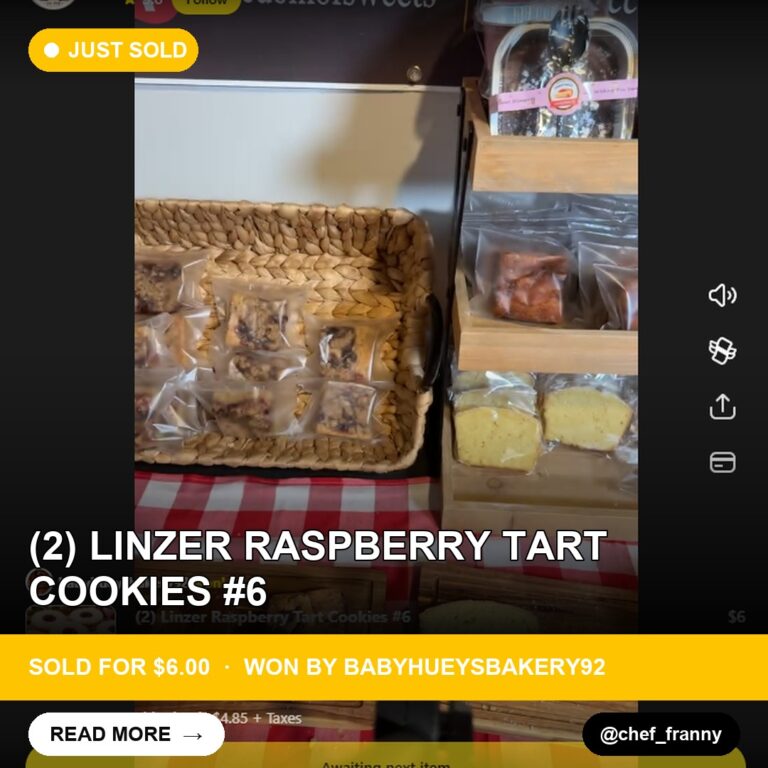 Double Take: Chef Franny's Linzer Raspberry Tart Cookies Sell for $6
