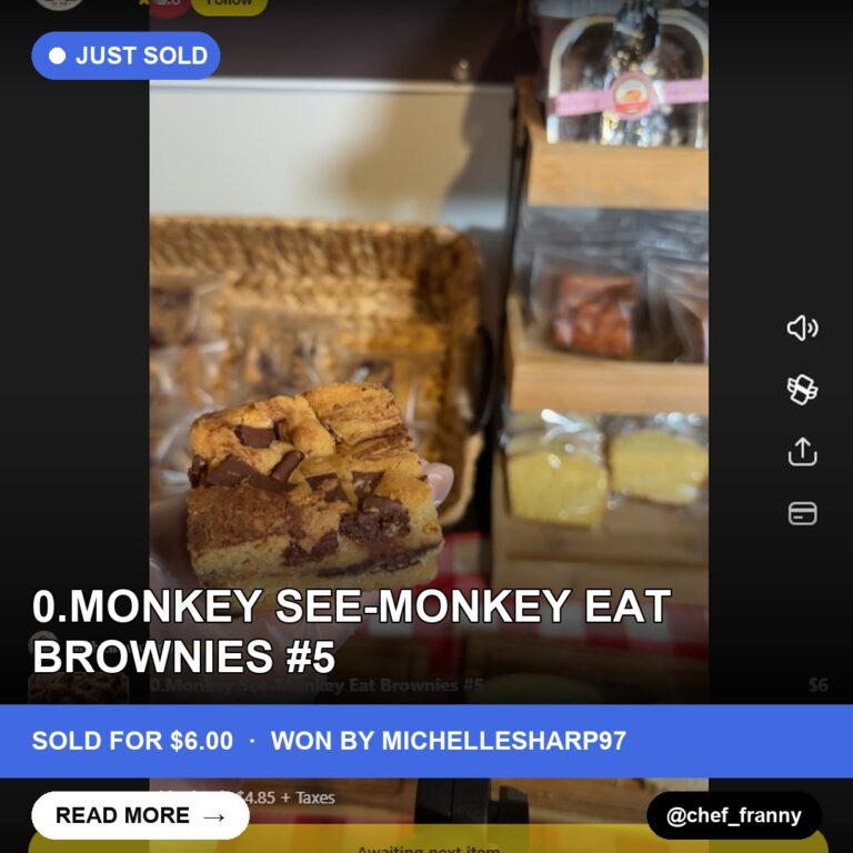 Monkey Business: A Delicious Brownie Finds a New Home