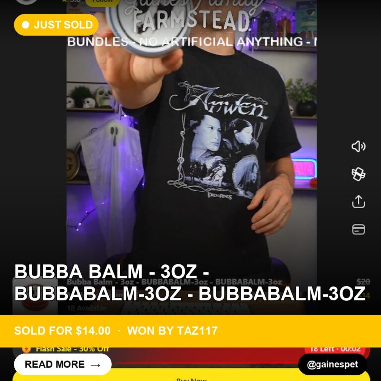 Bubba Balm Finds a New Home with Taz117 for $14