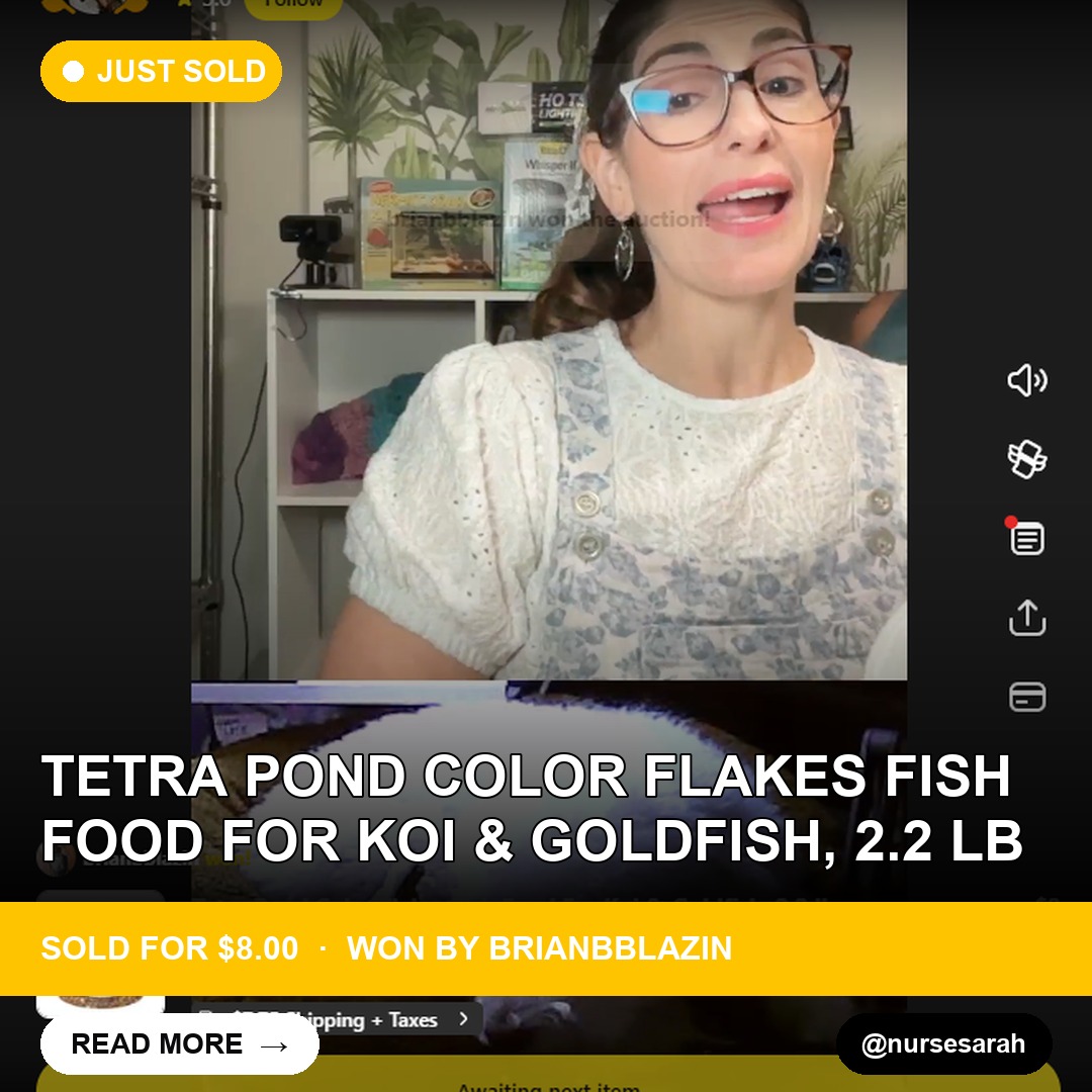 A Pond Perk for the Winos: Tetra Pond Color Flakes Fish Food Sold on Whatnot