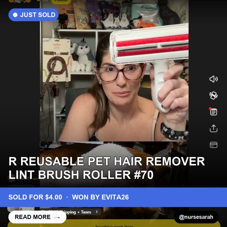 nursesarah's Whatnot Live Auction - Lint Brush Roller Finds New Home