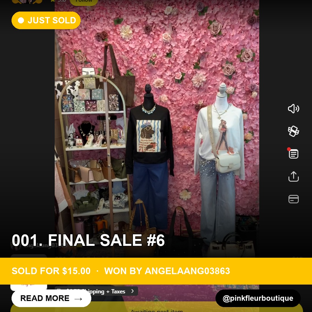 A Blue Button-Down with Buyers' Choice: Angelaang03863 Takes Home a Winner from pinkfleurboutique's Live Show