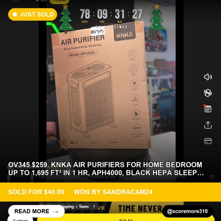 Whatnot Winner: sandracam24 Takes Home the KNKA Air Purifier