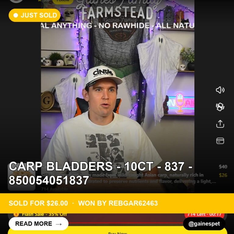 Carp Bladders Bring Home the Bids